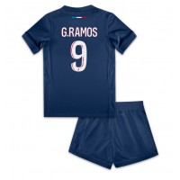 Camiseta Paris Saint-Germain Goncalo Ramos #9 Primera Equipación para niños 2024-25 manga corta (+ pantalones cortos)